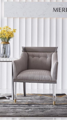 Muebles de diseño de lujo en estilo italiano. Sillón de salón de club de estar.