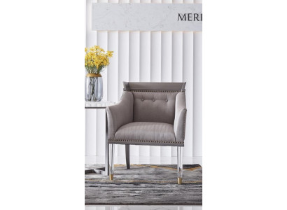 Muebles de diseño de lujo en estilo italiano. Sillón de salón de club de estar.