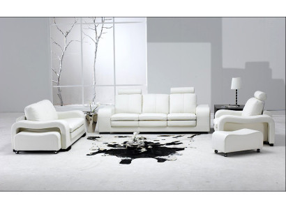 Sofá de cuero sofá conjunto de salón 3+2+1 asientos conjunto de muebles de diseño moderno Sofá A1112