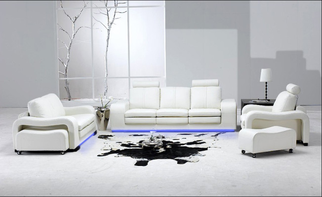 Sofá de cuero sofá conjunto de salón 3+2+1 asientos conjunto de muebles de diseño moderno Sofá A1112