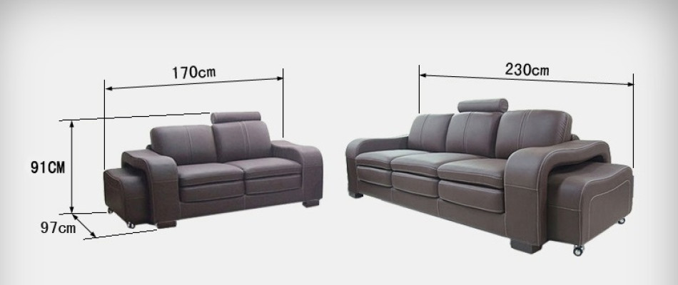 Sofá de cuero Sofá Sofá de salón Conjunto Diseño Moderno 3+2+1 Asientos Sofá A1112