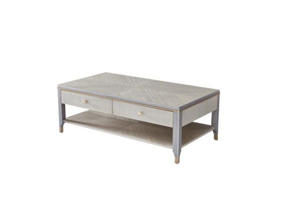 Mesa de centro de lujo para sala de estar Mesa de madera Diseño de decoración Estilo de mesas de diseño de muebles