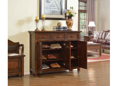 Mueble para zapatos de 3 compartimentos, estante de zapatos, estante marrón, zapatero, cómoda para zapatos, cómoda.
