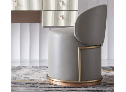 Taburete Diseño Tapizado Reposapiés Otomana Asiento Cuero Chaise Lounge Pufa