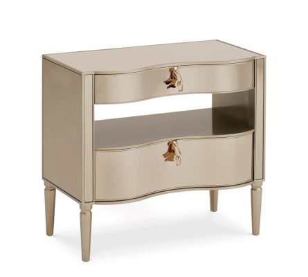 Mesita de noche de lujo, cómoda de noche, consola, cajón auxiliar, diseño de consola.