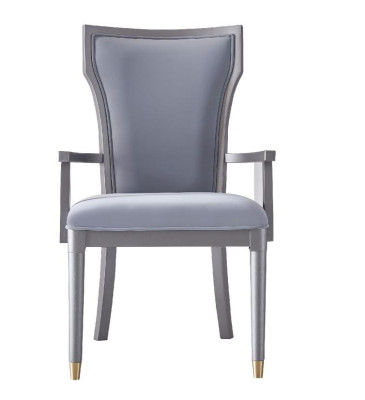 Silla Conjunto de diseño Asiento Acolchado Muebles de lujo Sillas de respaldo Silla de madera Comedor