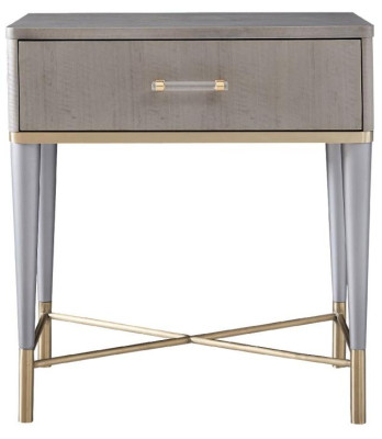 Consola de noche mesa auxiliar dormitorio metal consolas mesas brillantes