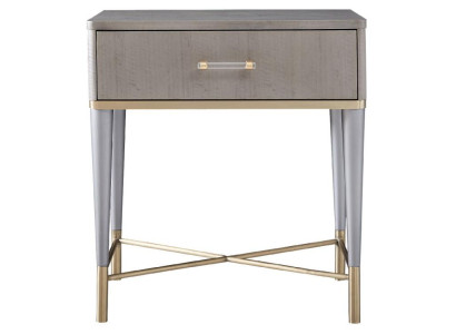 Consola de noche mesa auxiliar dormitorio metal consolas mesas brillantes