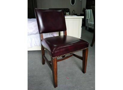 Silla 1x de diseño de lujo acolchada, silla de oficina, silla de comedor de diseñador de madera.
