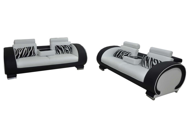 Descubre la elegancia atemporal. Moderno conjunto de sofás 3+3 para espacios de vida con estilo.