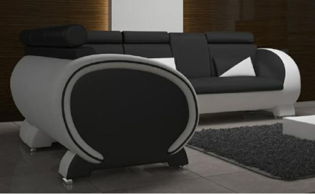SOFÁ ESQUINA DISEÑO ELECCIÓN DE COLOR SOFÁ DE CUERO SOFÁ CUERO JUEGO DE SALA de CUERO