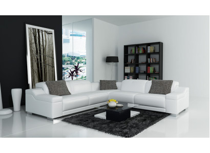 Sofá de cuero Sofá Sofá Sofá Sofá en forma de L sofá Moderno Esquina Sofá Conjunto de diseño