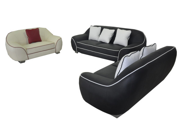 Sofá rinconera XXL Conjunto de sala de estar Diseño moderno 3+2+1 F3013