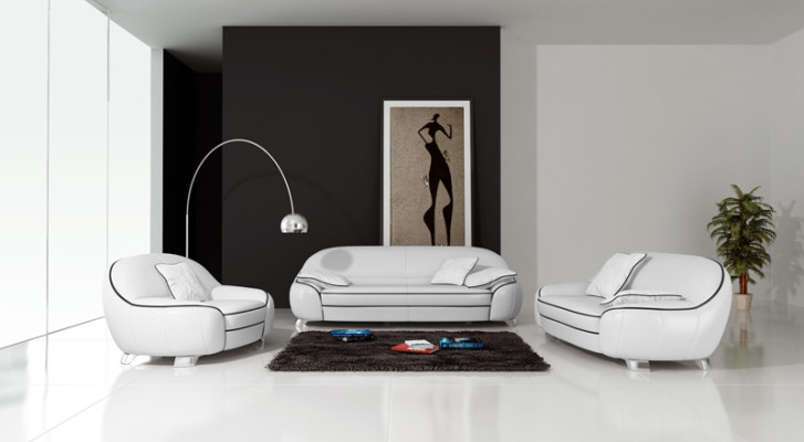 Sofá rinconera XXL Conjunto de sala de estar Diseño moderno 3+2+1 F3013