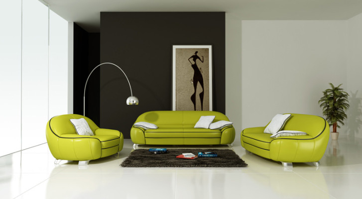Sofá rinconera XXL Conjunto de sala de estar Diseño moderno 3+2+1 F3013