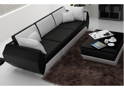 Sofá de cuero sofá conjunto de sofás 3+3 asientos conjunto de diseño de moderno sofá Set USB Nuevo