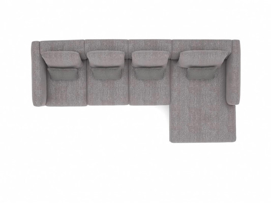 Sofá esquinero en forma de L Relajarse Sala de estar Gris Esquina Salón Conjunto Sofá tapizado Mueble