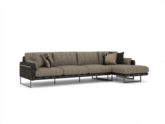 Muebles tapizados de lujo, sofá de esquina en forma de L, nuevo sofá de esquina para la sala de estar.