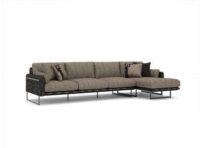 Muebles tapizados de lujo, sofá de esquina en forma de L, nuevo sofá de esquina para la sala de estar.