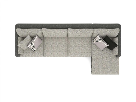 Sofá de lujo en forma de L, muebles tapizados de diseñador para sala de estar, gris, sofá de esquina nuevo, muebles.