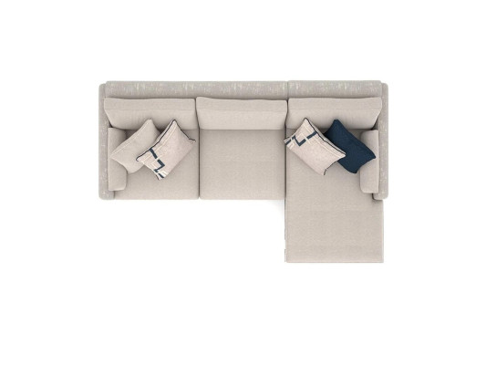 Sofá moderno Sofá tapizado Sofá de diseñador Sofá acolchado Forma en L Muebles de lujo