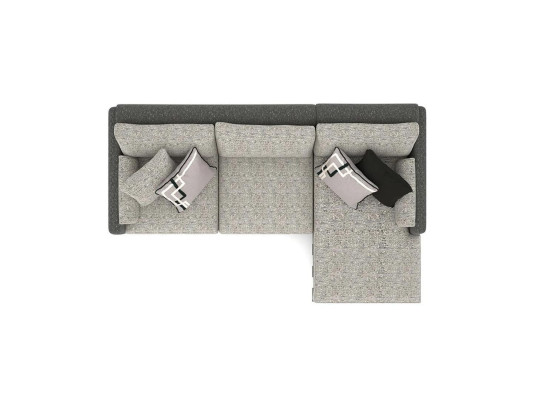 Sala de estar nuevo sofá en forma de L muebles de tapicería lujo diseño decoración.