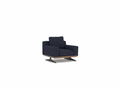 Sillón moderno Diseñador Mobiliario Lujo Tapizado Textil Sillón Nuevo