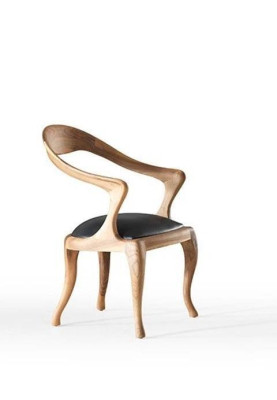 Silla de madera moderna para comedor, muebles de asiento, silla de diseñador, sillas de lujo.
