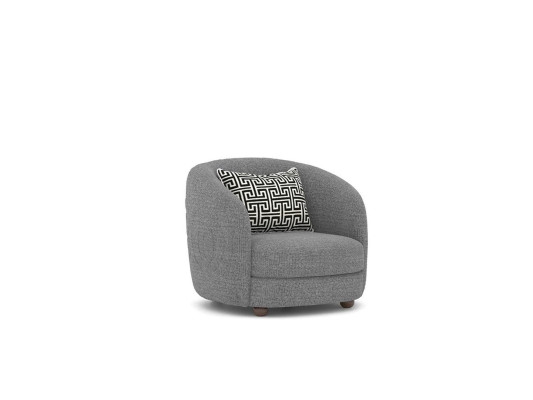 Gris sillón diseñador muebles tapizados sala de estar nuevo asiento mobiliario