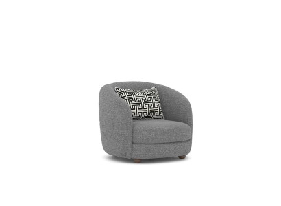 Gris sillón diseñador muebles tapizados sala de estar nuevo asiento mobiliario