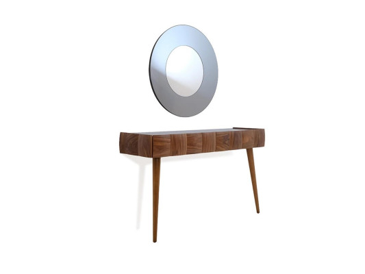 Mesa de consola con espejo Juego de muebles de lujo para sala de estar moderna.