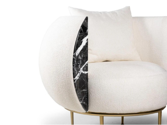 Diseño de sala de estar Sillón Lujo Sofá Nuevo Tapizado Moderno Textil Muebles tapizados nuevos