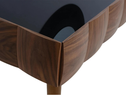 Consola cómoda moderna de madera con espejo de lujo para la sala de estar