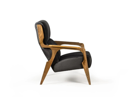 Sillón de sala de estar Muebles de lujo Sillón de diseño Mobiliario tapizado moderno Asiento