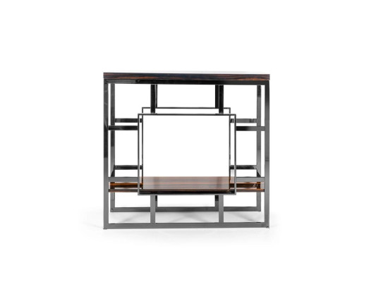 Consola de madera mesa de acero inoxidable de la consola de diseño de lujo de la sala de estar