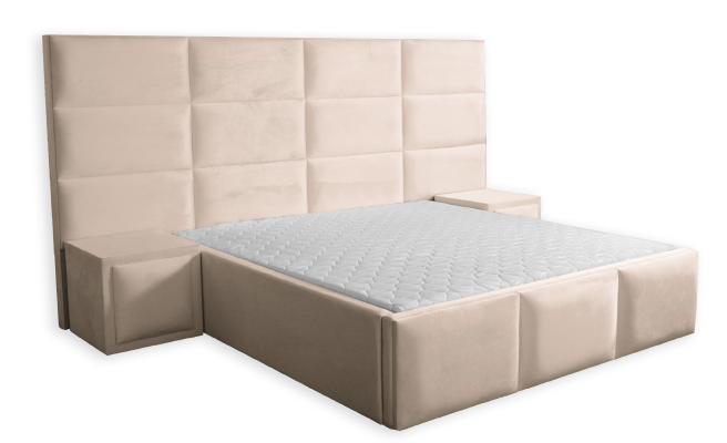 Cama de diseño Boxspring cama matrimonial colchón dormitorio lujo hotel
