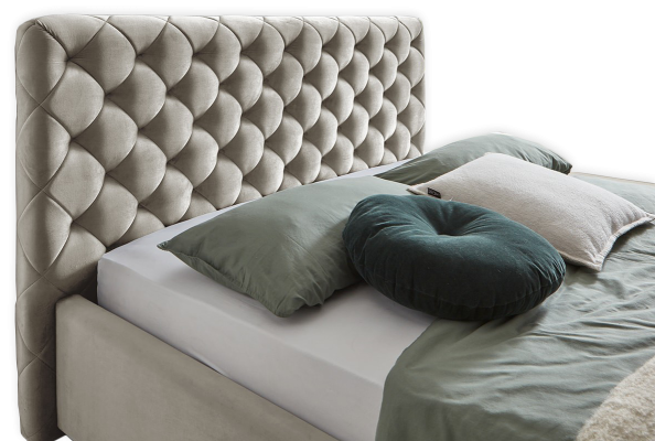 Habitación del hotel Cama de 180x200 Chesterfield Nueva Cama de lujo Matrimonial