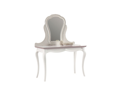 Muebles de hotel de lujo. tocador. consolas de madera blanca.