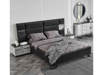 Cama de lujo Muebles de cama Dormitorio 180x200 cm Madera Diseño de camas Nueva