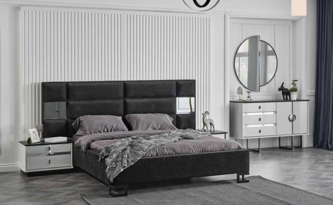 Cama de lujo Muebles de cama Dormitorio 180x200 cm Madera Diseño de camas Nueva