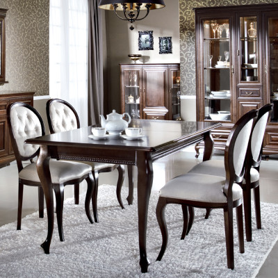 Sillas silla de comedor sillón lujo Chesterfield muebles silla de madera