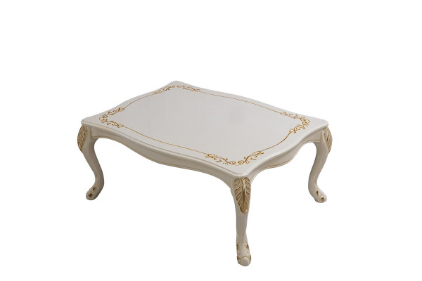 Mesa de centro Mesa auxiliar clásica de lujo Diseño de sala de estar Mueble de madera Nuevo