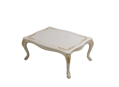 Mesa de centro Mesa auxiliar clásica de lujo Diseño de sala de estar Mueble de madera Nuevo