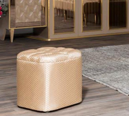 Muebles de dormitorio cama doble con mesitas de noche armario empotrado otomana en un exquisito diseño premium.