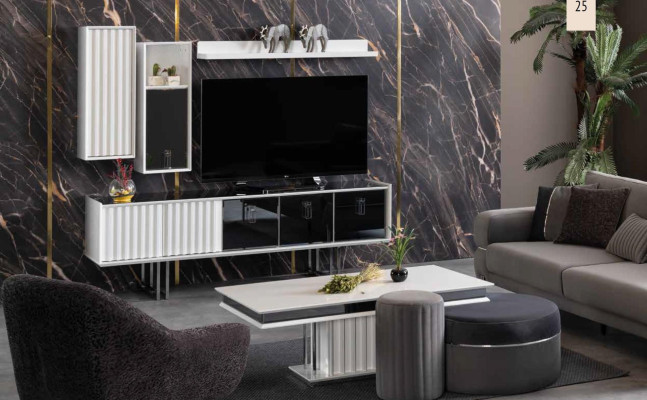Mesa de centro blanca de lujo de madera mesas de centro diseño mesas muebles madera