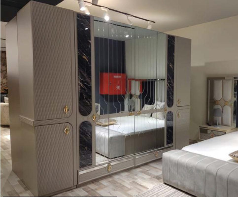 Juego de muebles de dormitorio modernos para comodidad contemporánea.