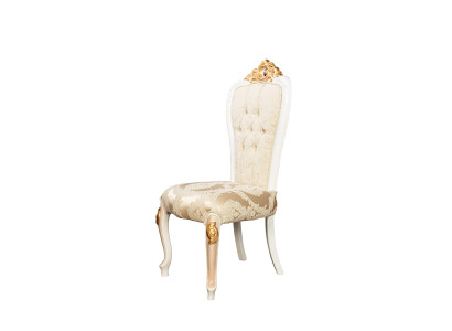 Silla Chesterfield clásica de un solo asiento en estilo barroco-rococó real.