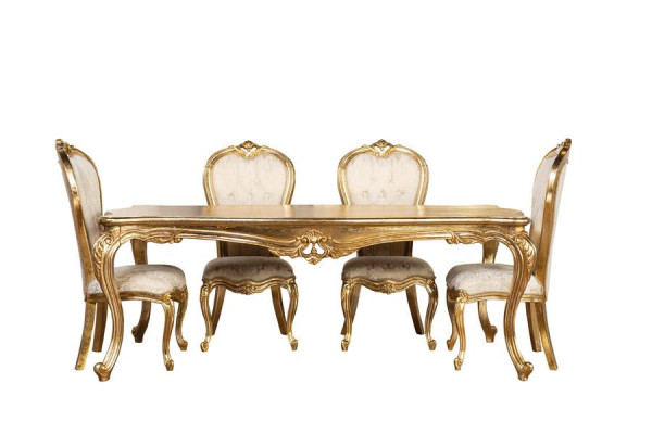 Juego de comedor con mesa, 6 sillas, aparador, espejo, conjunto de comedor de 9 piezas.