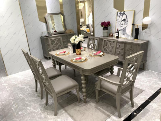 Juego de muebles de madera conjunto de comedor conjunto de comedor 6x set de sillas sillas nuevo
