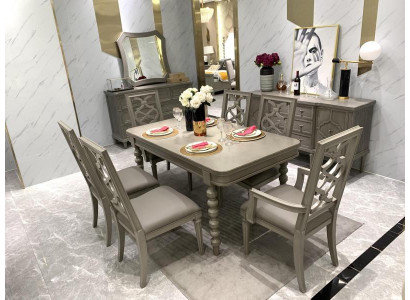 Juego de muebles de madera conjunto de comedor conjunto de comedor 6x set de sillas sillas nuevo